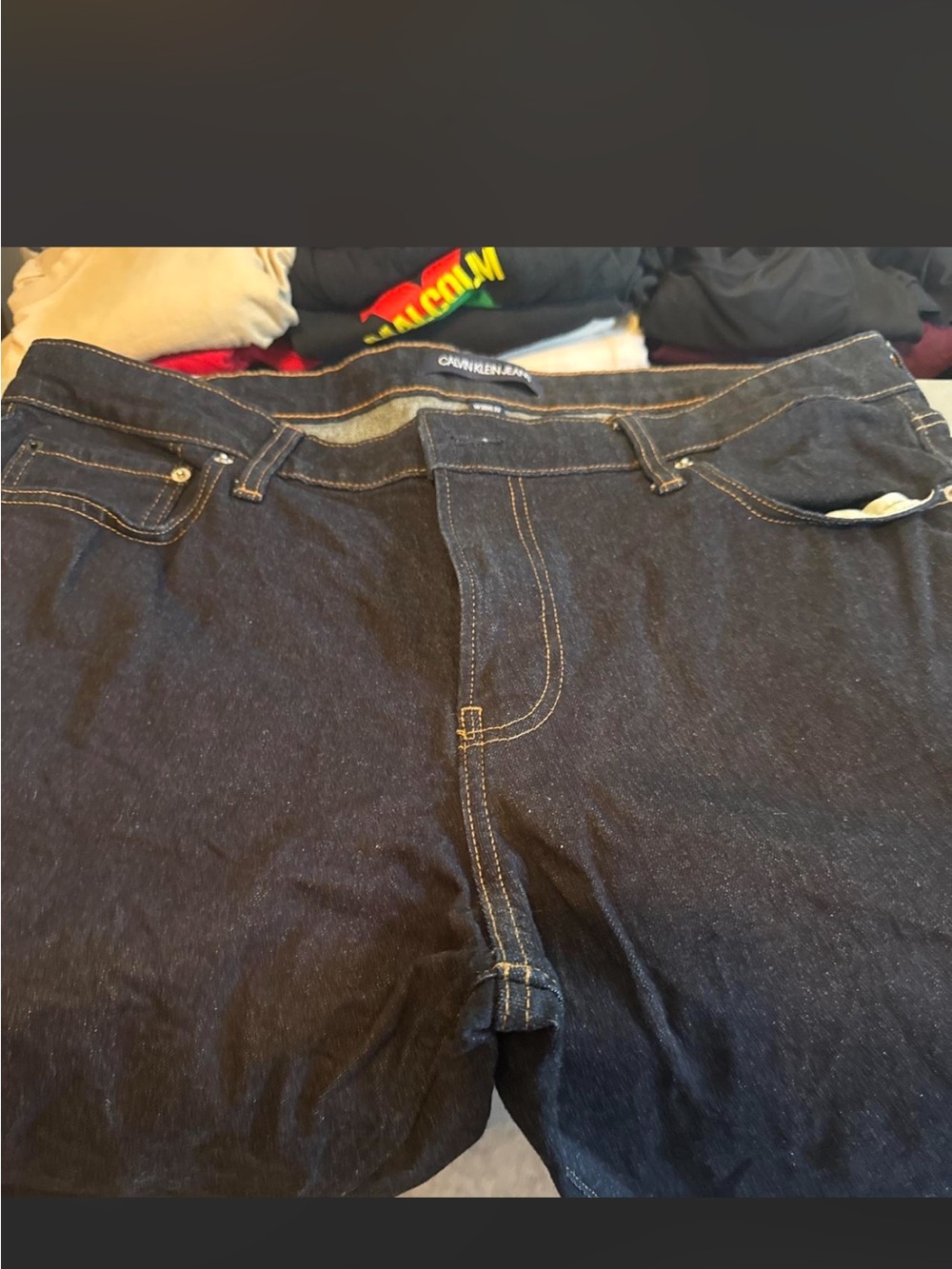 Calvin Klein Men’s Indigo Relaxed Denim Jeans